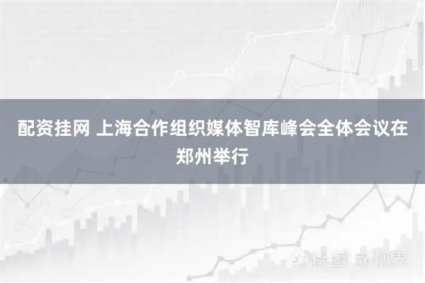 配资挂网 上海合作组织媒体智库峰会全体会议在郑州举行