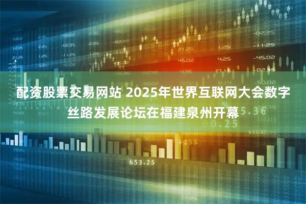 配资股票交易网站 2025年世界互联网大会数字丝路发展论坛在福建泉州开幕